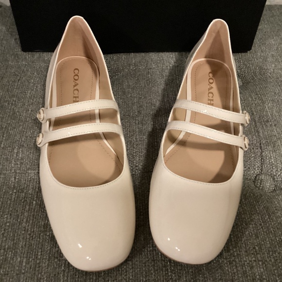 NWT COACH Women's Winley Double Buckle Mary Jane Ballet Flats, size 9.5 - Picture 3 of 12